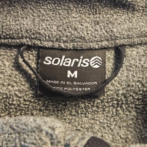 Solaris Men’s Gray Fleece Vest M Outdoor Utility Quiet Luxury Athflow Techwear - Picture 4 of 11